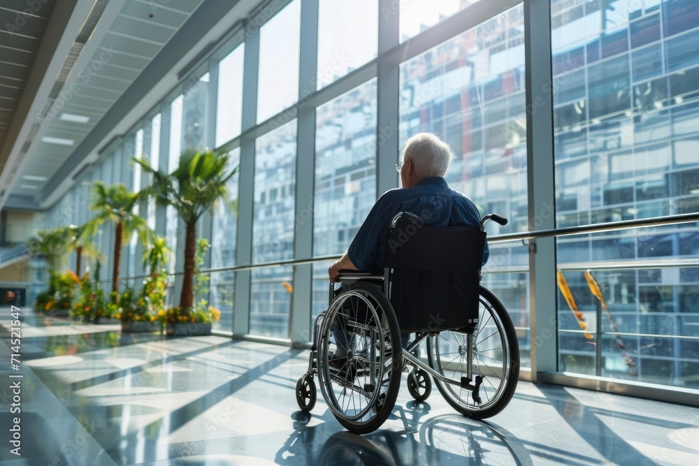 © talkative.studio - Photo an old man sitting in a wheelchair © talkative.studio - Photo an old man sitting in a wheelchair