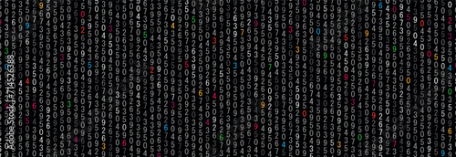 background with numbers in rhythmic dimensions.	