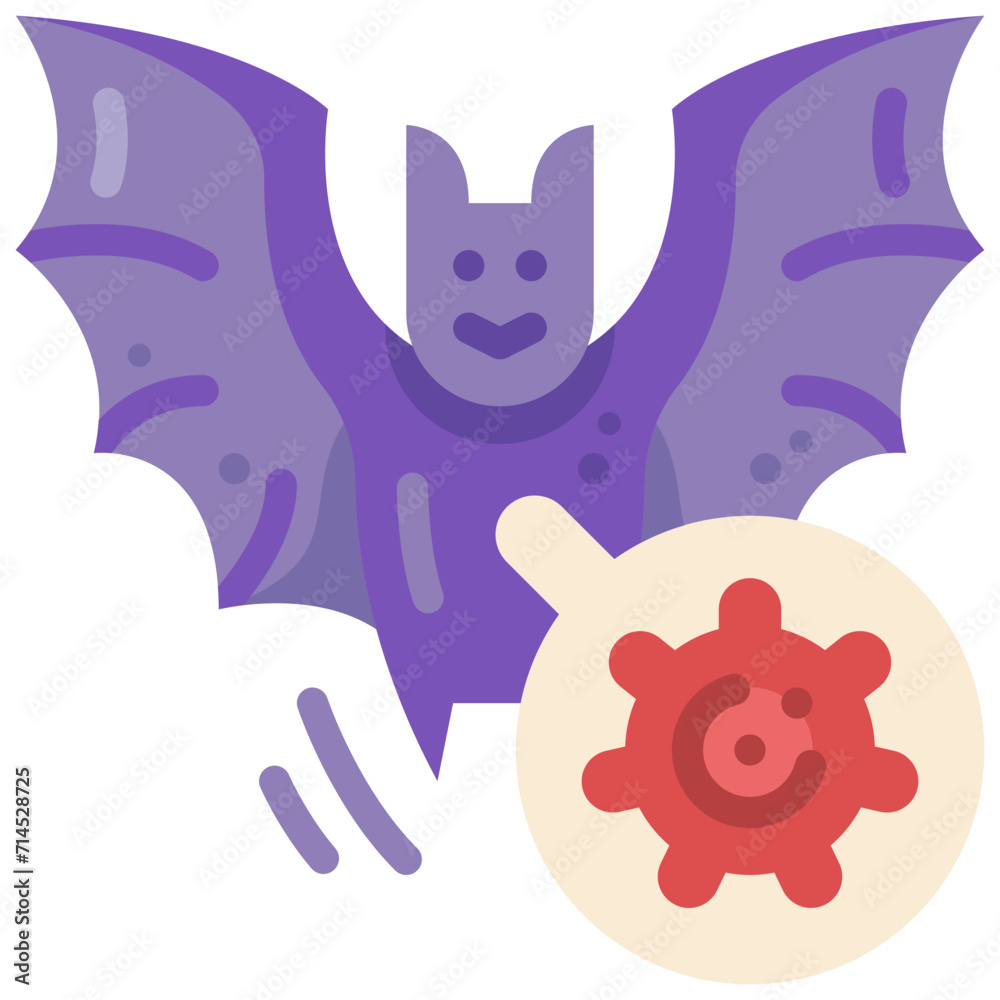 Mammal Symbol, Wildlife, Flying Mammal, Nocturnal Creature, Bat Icon