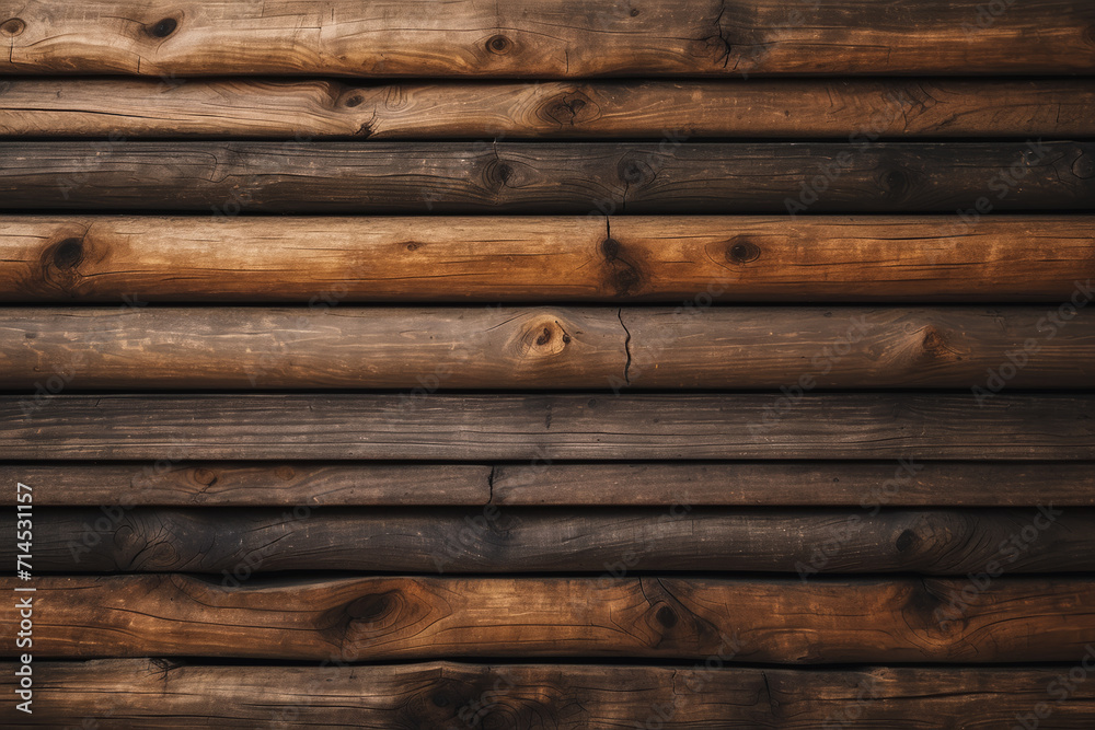 Obraz premium Old wooden wall with texture and burnt dark spots and wood pattern
