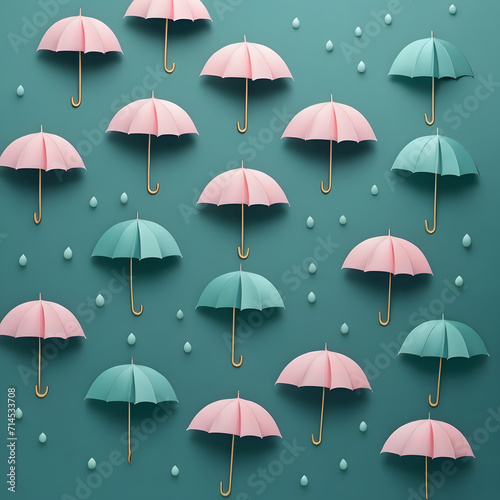 Minimal pattern monsoon holiday concept, aesthetic
