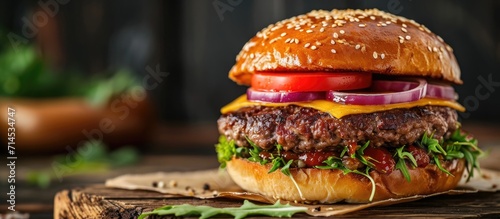 Burger Recipe Youtube thumbnail featuring a burger photo.