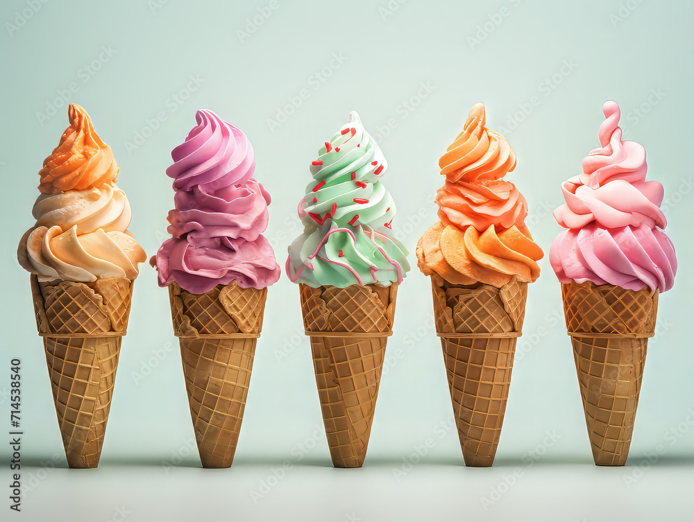 Luxurious Close up on delicious ice cream Luxurious Close up on delicious ice cream