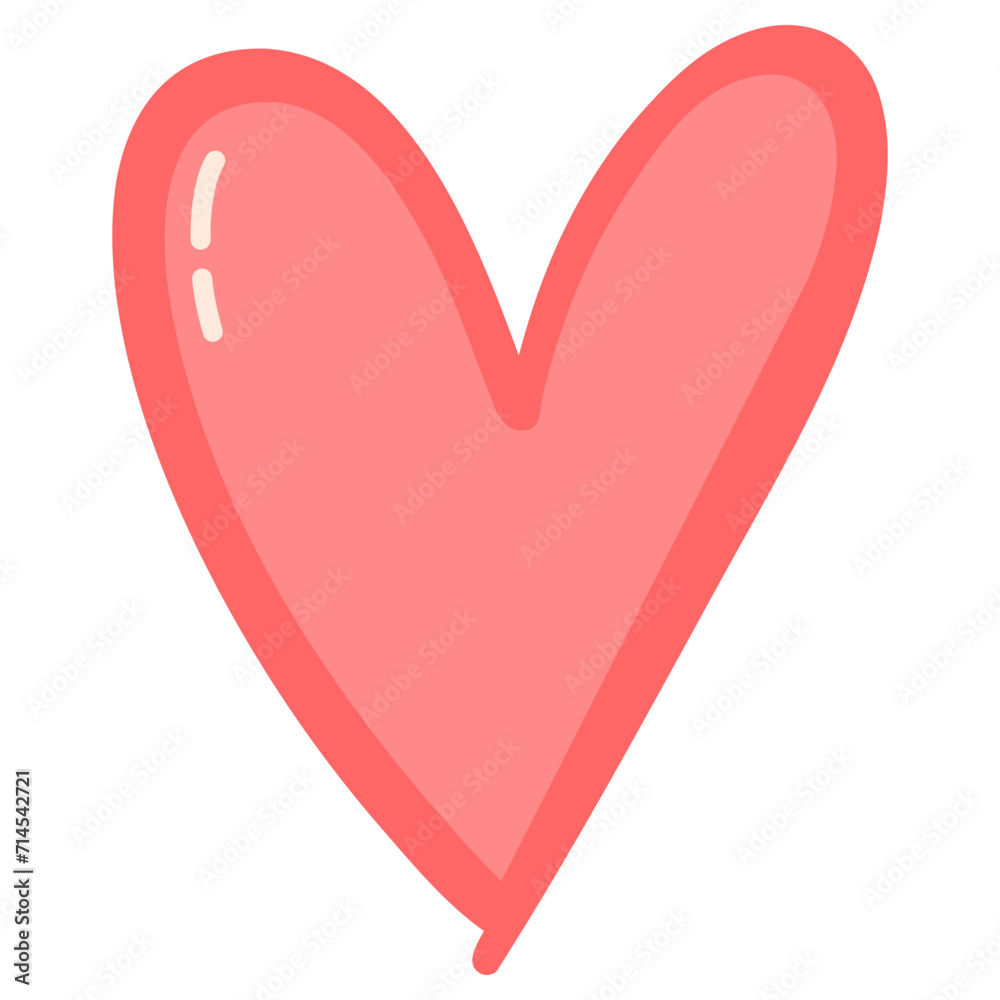 Hearts Flat Icon Vector Illustration Hearts Flat Icon Vector Illustration