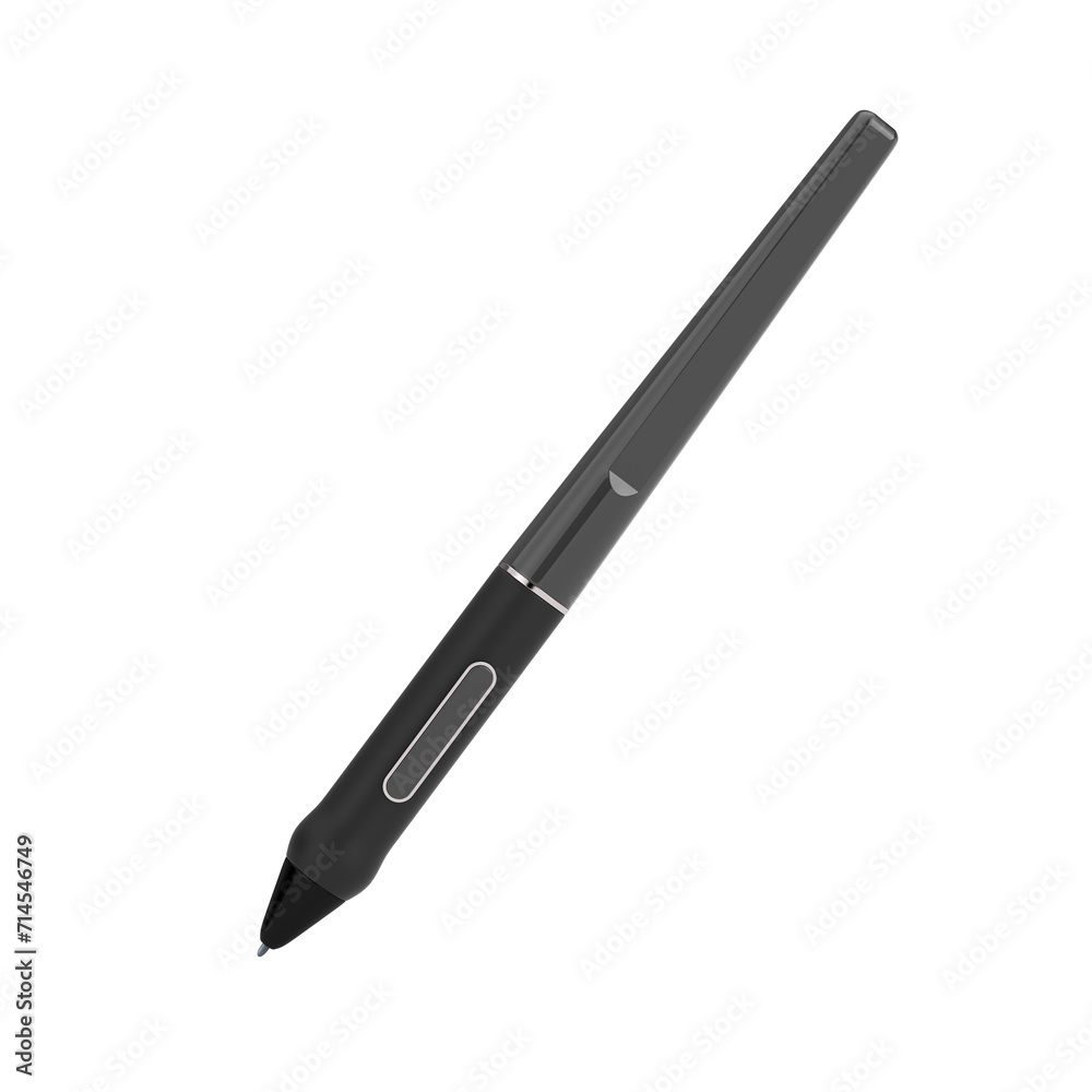 Digital Graphics Drawing Tablet Monitor Pen. 3d Rendering Digital Graphics Drawing Tablet Monitor Pen. 3d Rendering