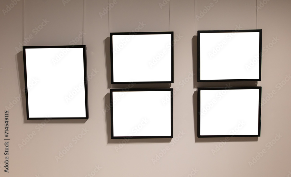 Painting on the wall with a white background Painting on the wall with a white background