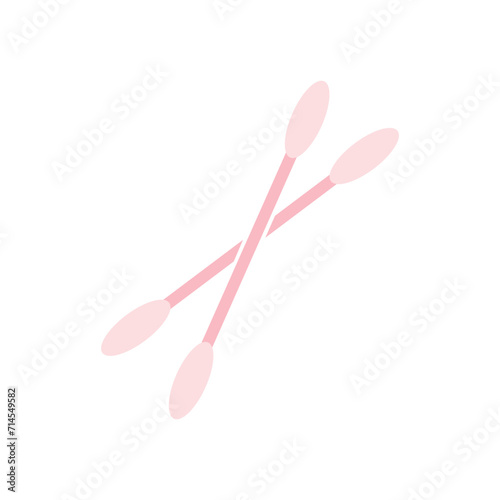 Beauty salon cotton bud icon. Vector illustration 