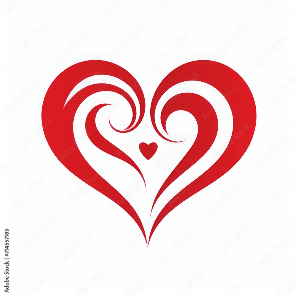 Heart, love, romance or valentine's day, white background, copy space, 16:9 Heart, love, romance or valentine's day, white background, copy space, 16:9