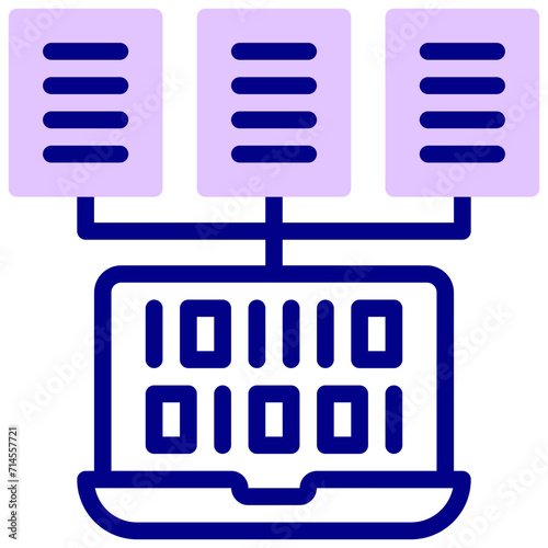 converting data filled outline vector icon