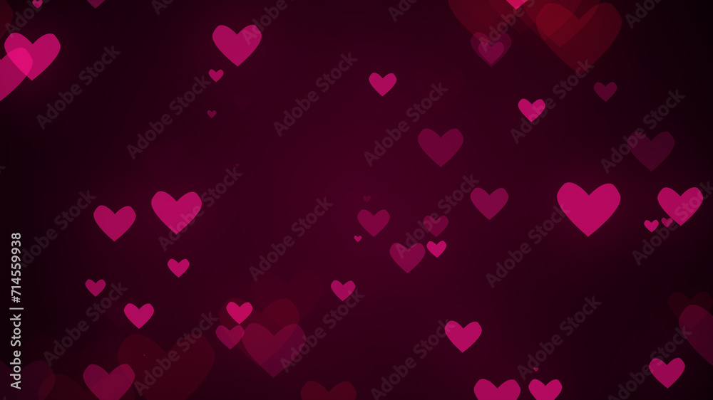 beautiful pink floating hearts background seasonal valentine holiday wallpaper