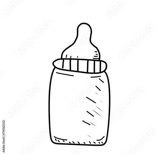 Baby Bottle Doodle Sketch 