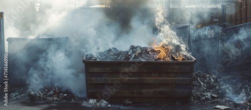 Smoke pollution from burning dumpster fires is a shared issue.