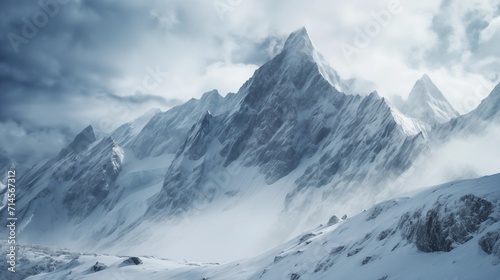 beautiful snowy mountains © 도현 김