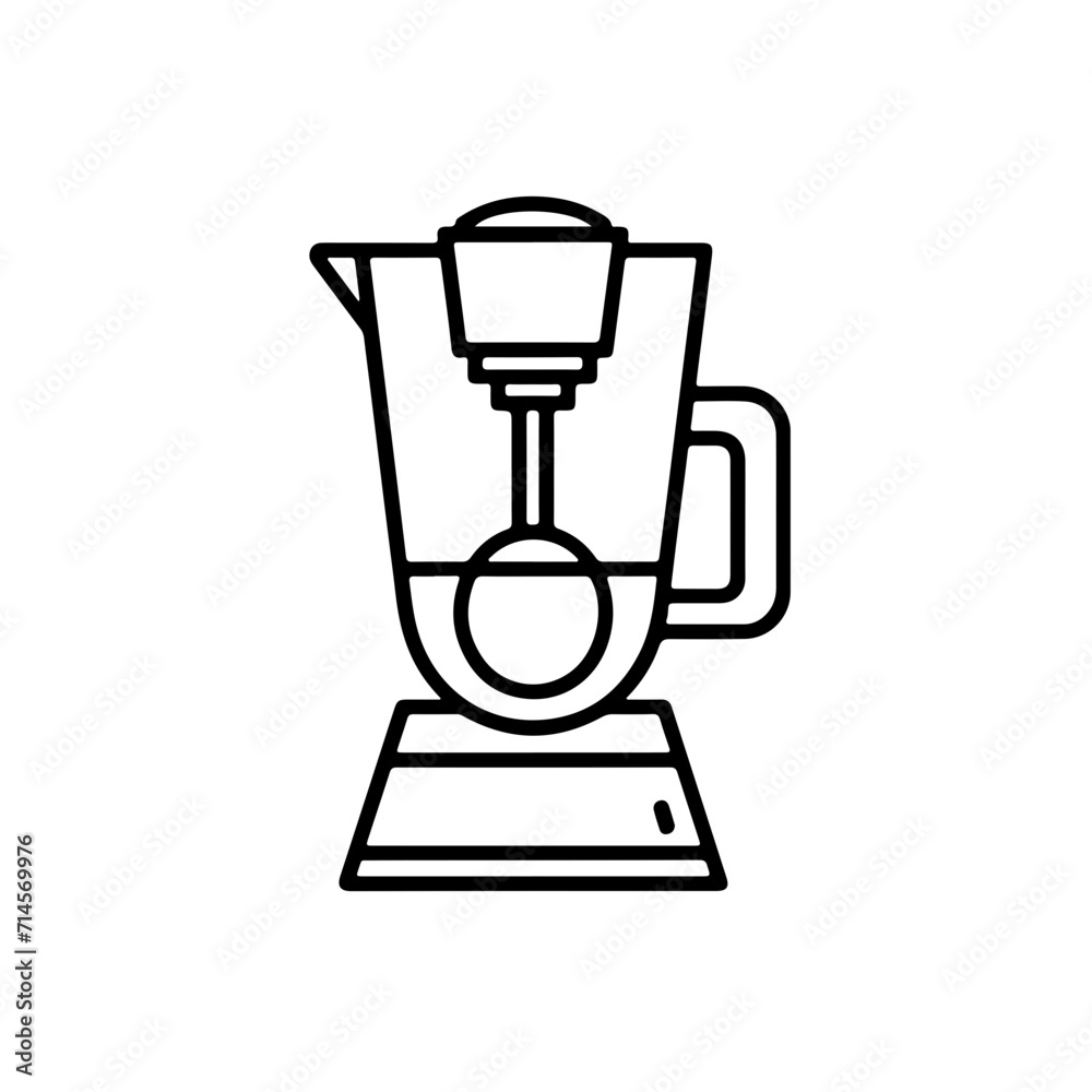 Minimalistic Black Line Blender Icon Minimalistic Black Line Blender Icon
