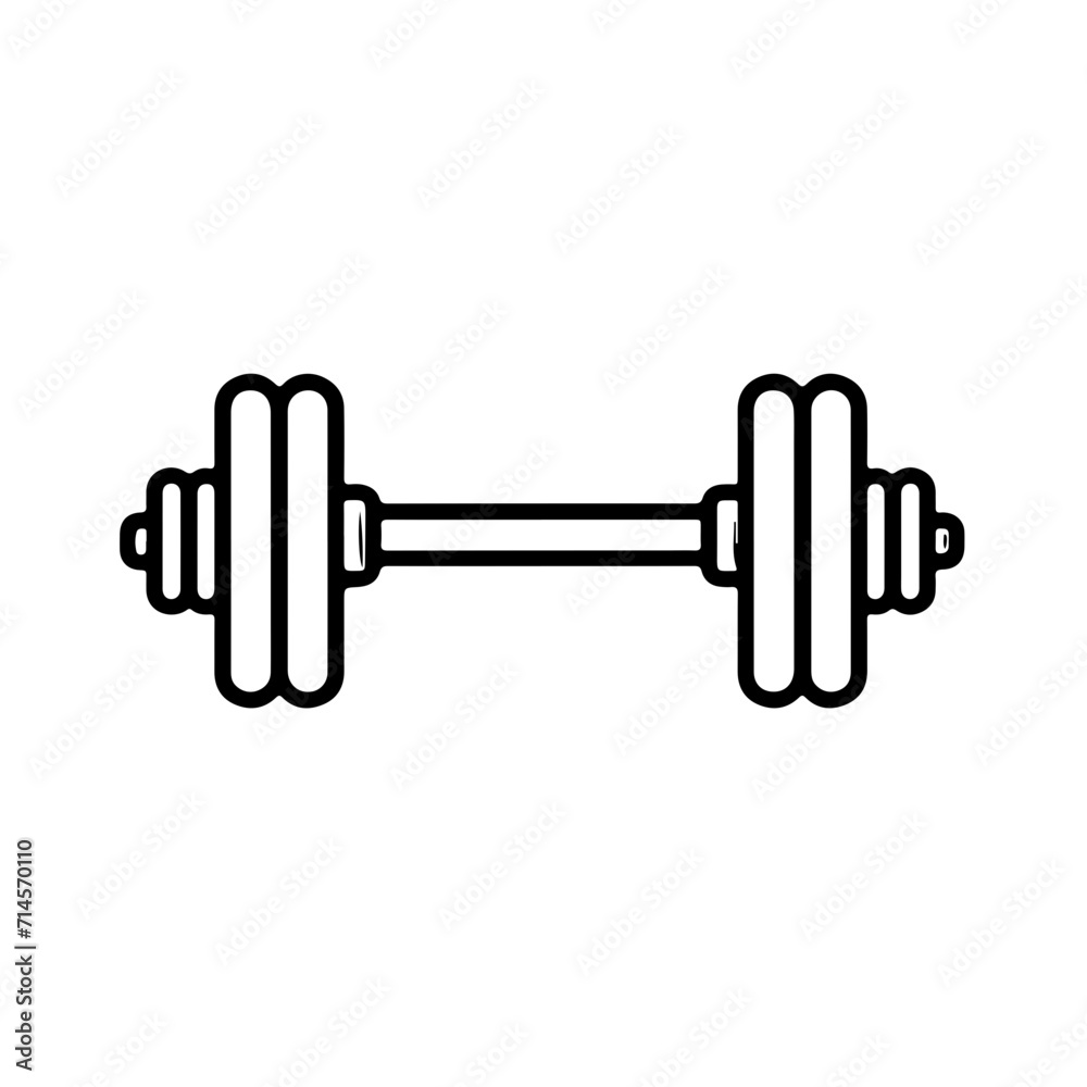 Minimalistic Barbell with Weights Minimalistic Barbell with Weights