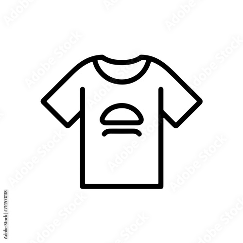 Minimalistic Black Line Clothing Icon