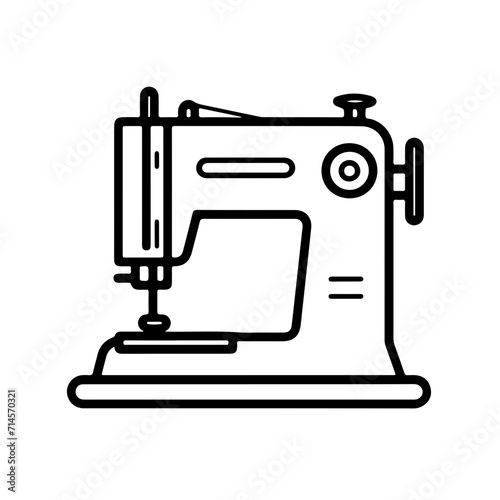 Minimalistic Sewing Machine Icon