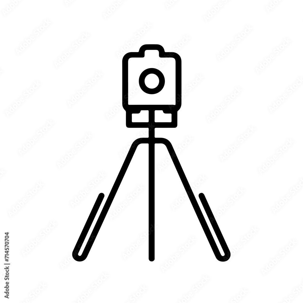 Minimalistic Camera Stand Icon Minimalistic Camera Stand Icon