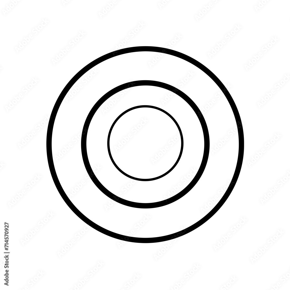 Minimalistic Food Plate Icon Minimalistic Food Plate Icon