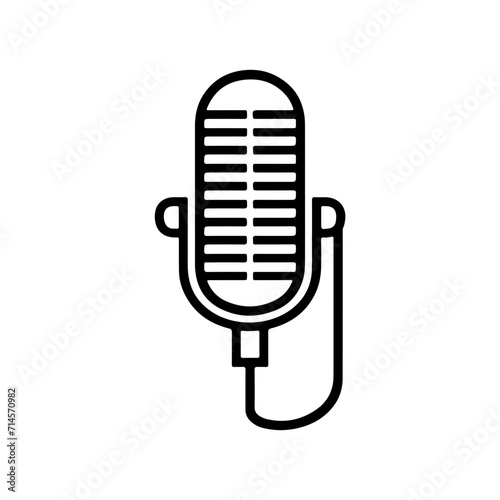 Minimalistic Microphone Icon