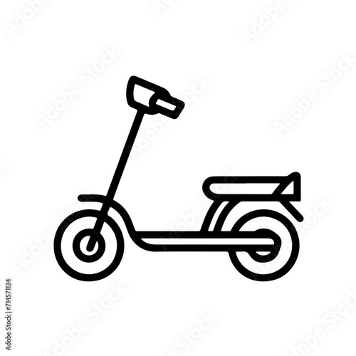 Minimalistic Electric Scooter Icon