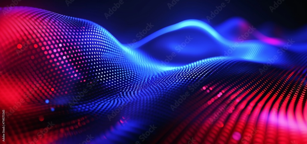 Abstract Background blurring blue and red light, in the style of colorful curves, rim light, realistic hyper-detail Abstract Background blurring blue and red light, in the style of colorful curves, rim light, realistic hyper-detail