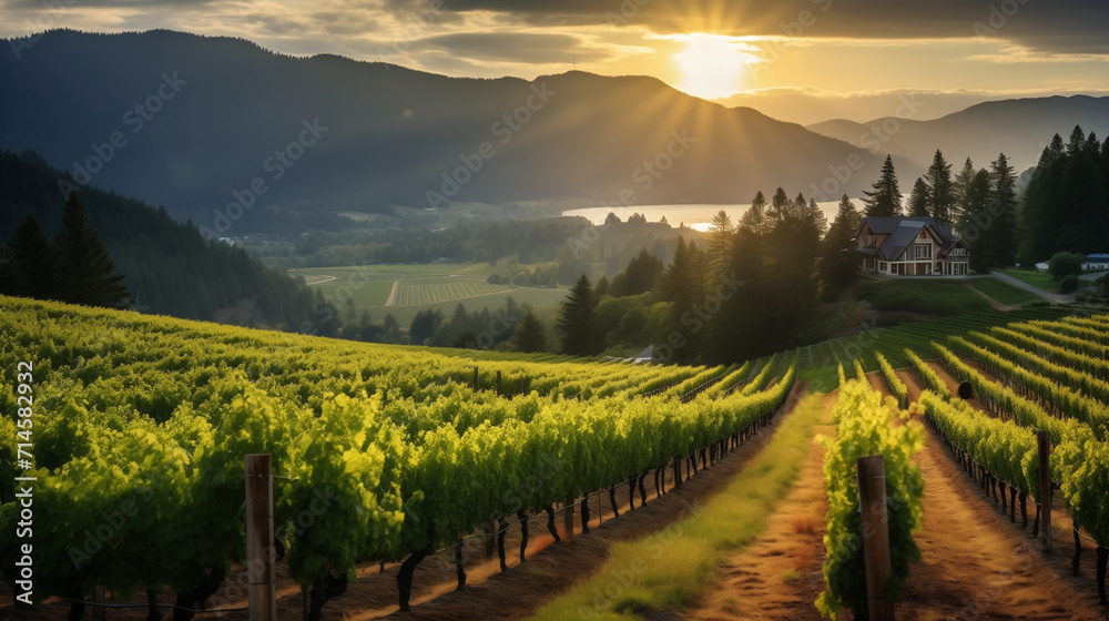 Naklejka premium Winecountry