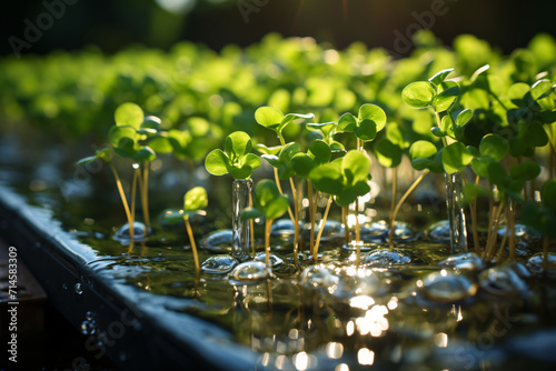 Planting hydroponic watercress in the open field