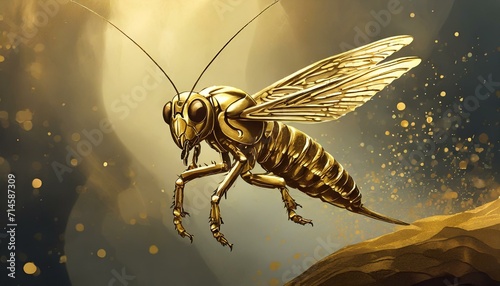 grasshopper on a leaf, wallpaper  jump animal cricket golden grasshopper animal
