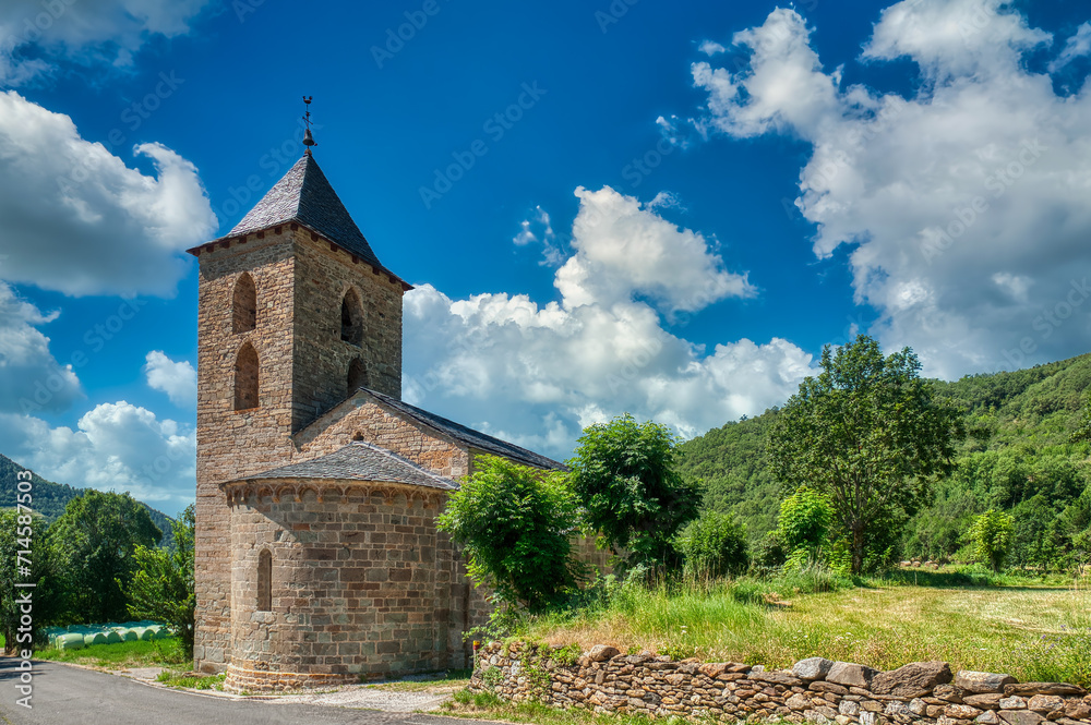 Coll town in The Bohí Valley is the largest municipality in the Catalan region of Alta Ribagorza