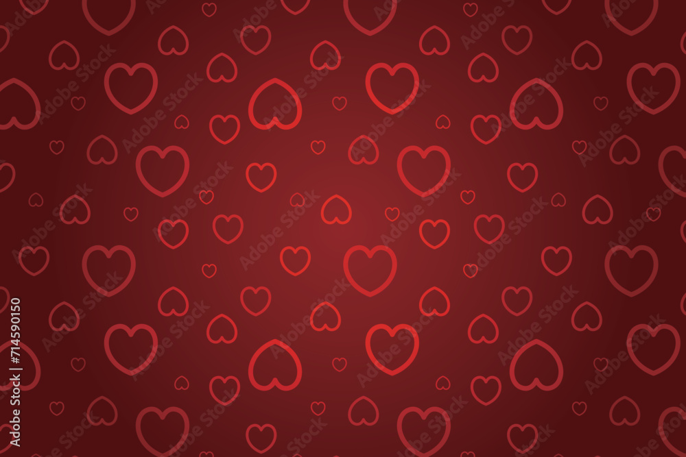 Vector love heart pattern, vector hand drawn Valentine's Day pattern, Valentine's Day background. Vector love heart pattern, vector hand drawn Valentine's Day pattern, Valentine's Day background.