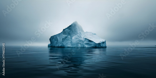 Iceberg in the ocean global warming concept © Andsx