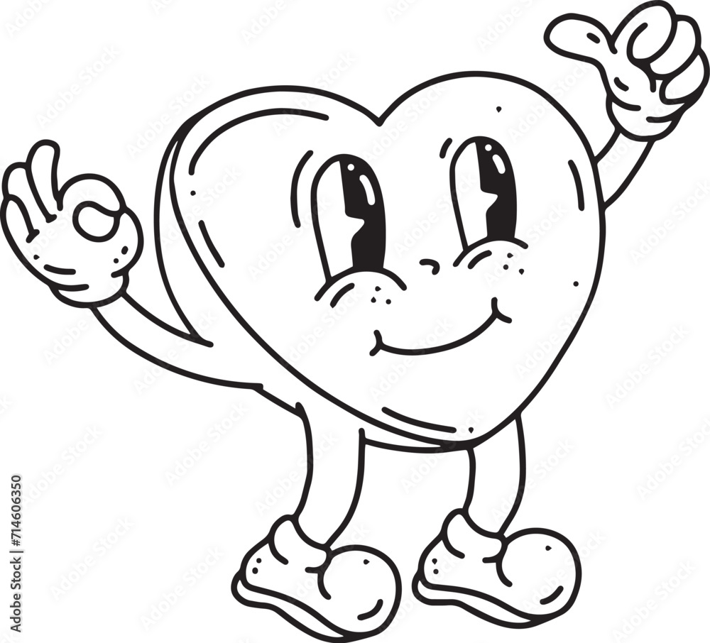 Fototapeta premium Hand Draw Love Character 01