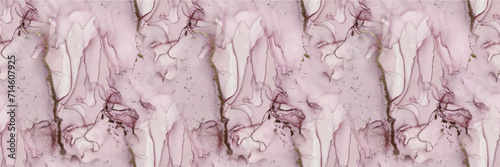 Lilac Watercolor. Luxury Abstract Repeat. Wall Marble Background. Gold Art Paint. Pink Abstract Watercolor. Gold Water Color. Pink Fluid Seamless Texture. Alcohol Ink Repeat. Marble Water Color.