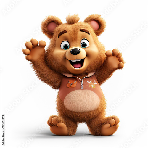 funny_little_bear_pixar_style_clipart_on_white_backgroun