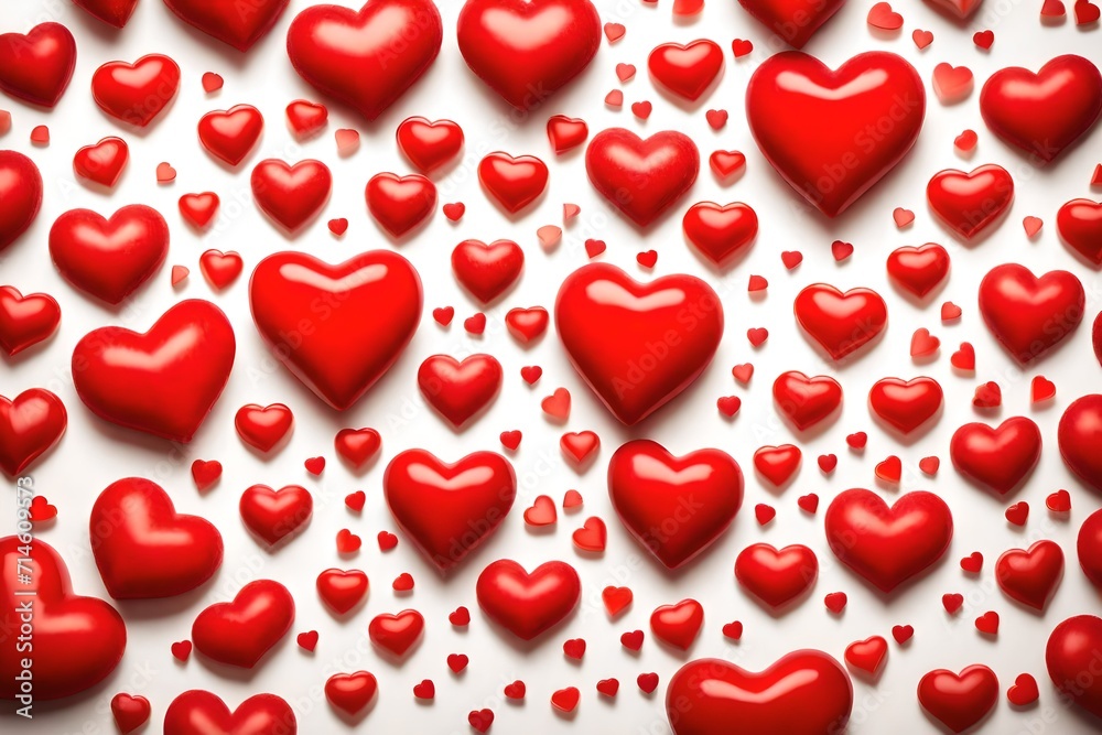 Red heart shape isolated on white Red heart shape isolated on white