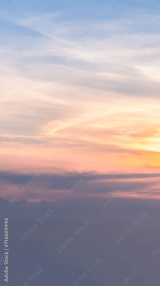 Dark cloud and blue red pink soft panorama sunset sky background Dark cloud and blue red pink soft panorama sunset sky background