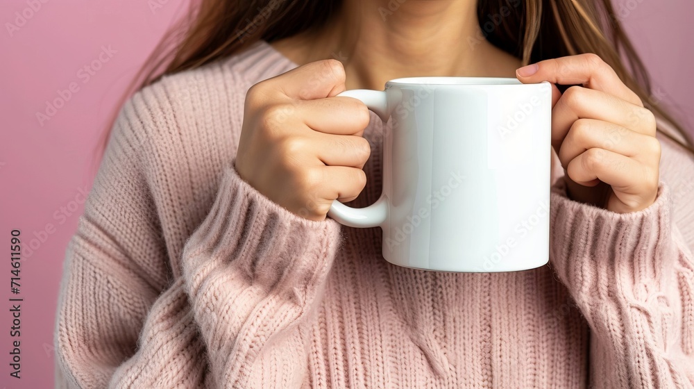 woman holding a cup of coffee mockup template woman holding a cup of coffee mockup template