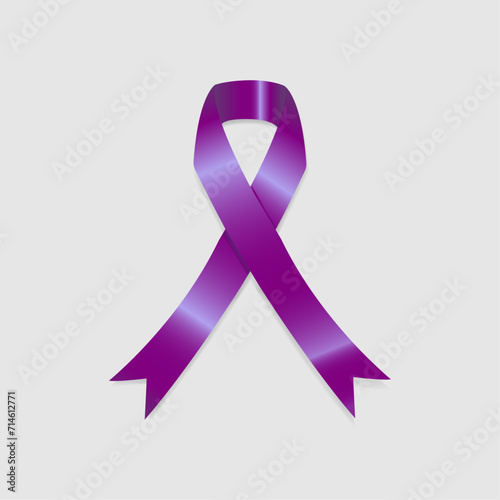 The purple awareness ribbon is a symbol of hope for pancreatic cancer epilepsy cystic fibrosis dementia and over seventy other causes