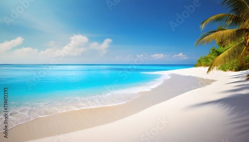 white sandy tropical summer beach background