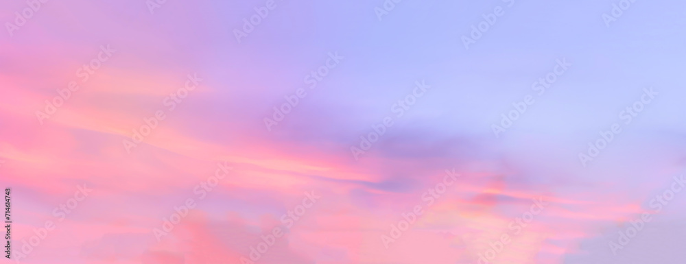 Blue cyan and pink clouds sunlight sky background