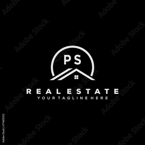 Initial Logo Real Estate Elements Stock Vector	