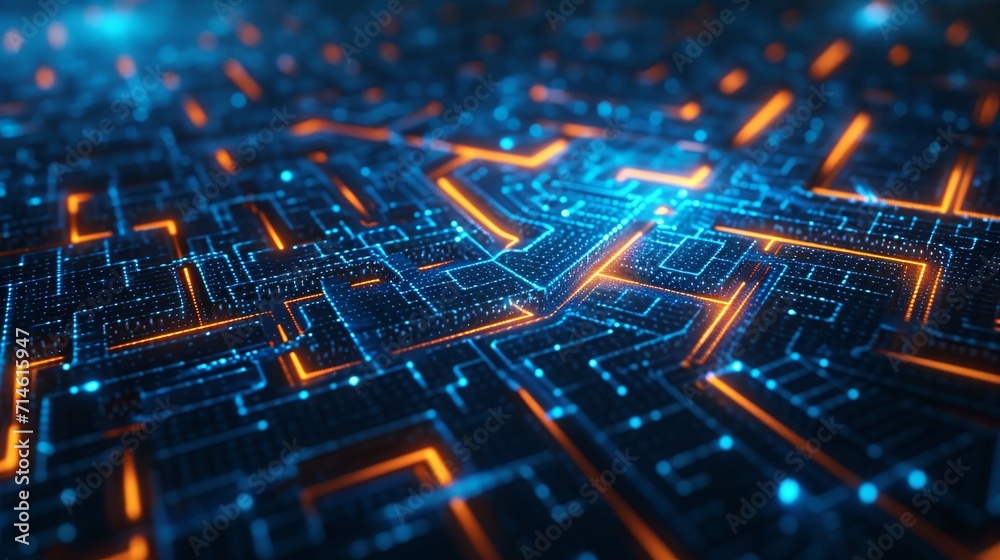 Obraz premium Insight Matrix: Navigating the Labyrinth of Data Analysis