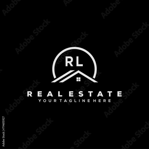 Initial Logo Real Estate Elements Stock Vector 