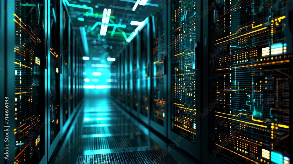 Operating System: A Central Server Room Buzzing with Activity at Noon Operating System: A Central Server Room Buzzing with Activity at Noon