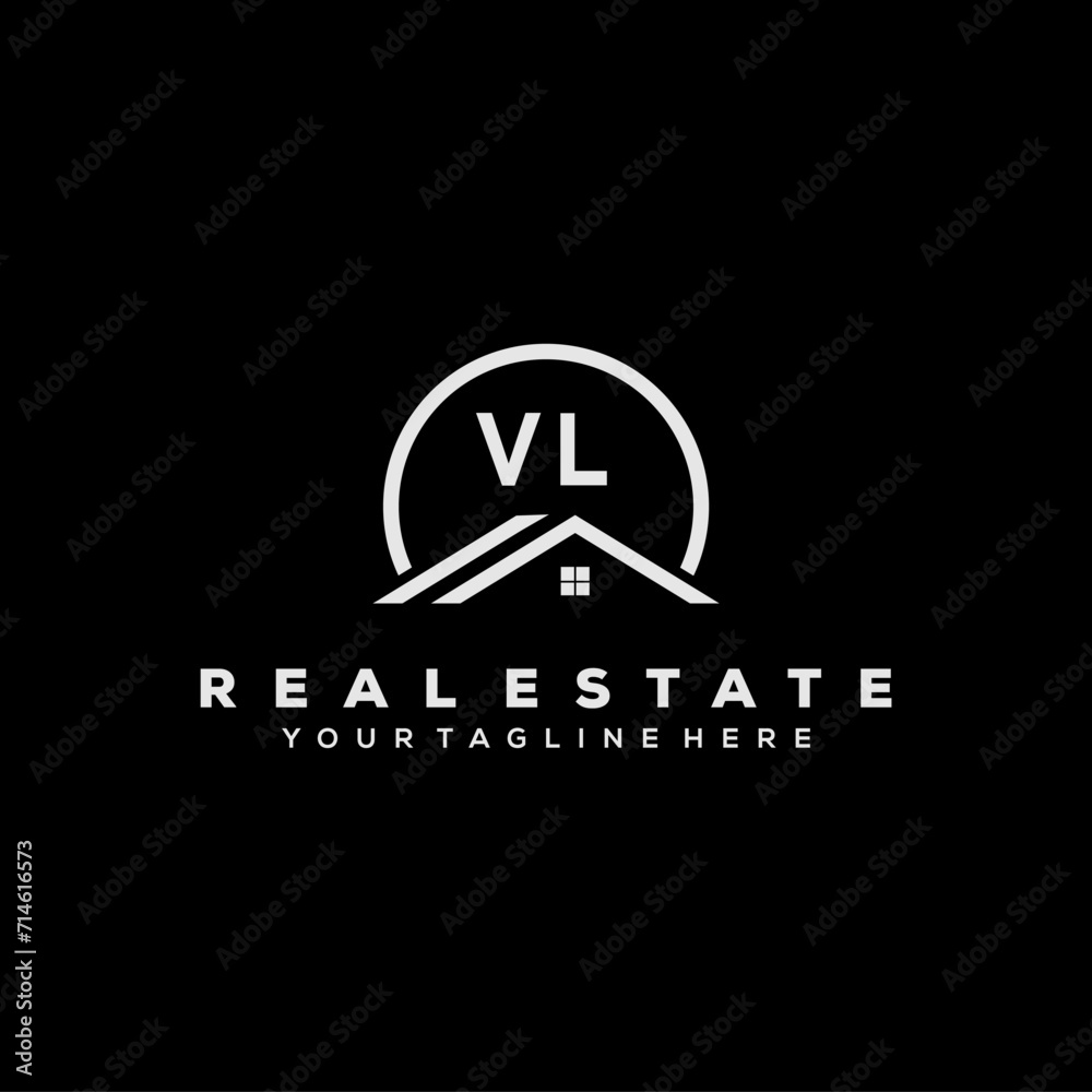 Initial Logo Real Estate Elements Stock Vector Initial Logo Real Estate Elements Stock Vector