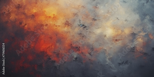 Abstract watercolor rusty and smokey background, Thumbnail social media post orange and dark watercolor,  © Mohsin