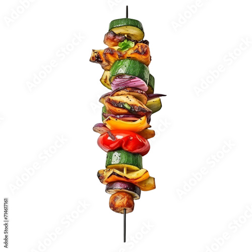 Vegetables kebab clip art