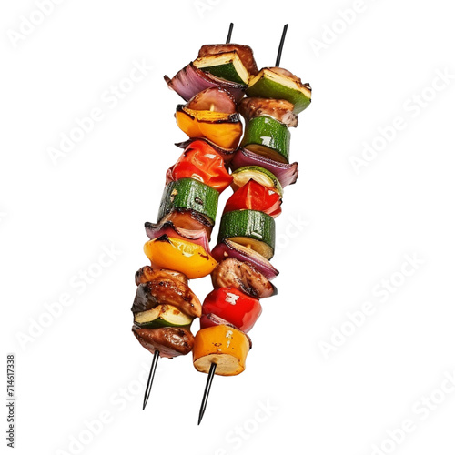 Vegetables kebab clip art