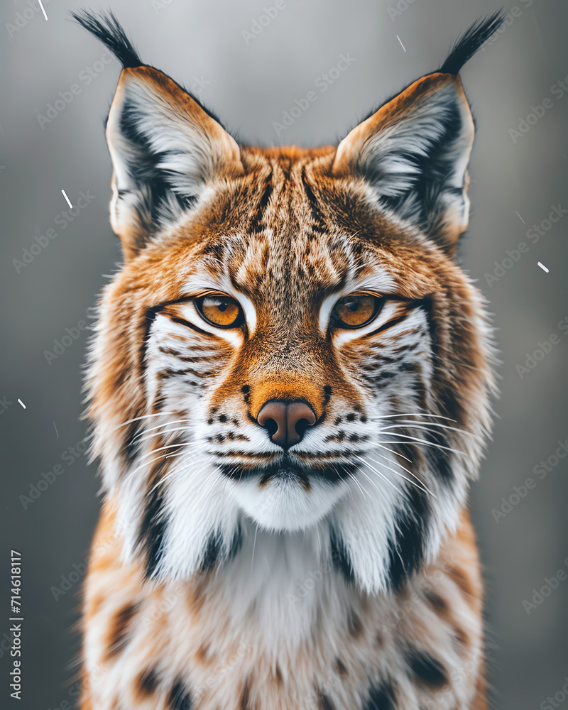 Obraz premium Luchs Frontal - Fotografie